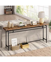 Tribesigns Console Table, 70.9 Inches Extra Long Sofa Table for Living Room, Industrial Narrow Console Sofa Tables Behind Couch, Entryway Hallway Foye