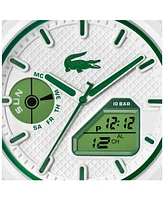 Lacoste Men's LC33 White Silicone Strap Watch, 45mm
