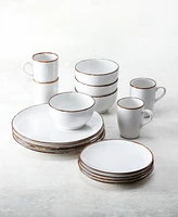 Fortessa Salt 16 Pc. Dinnerware Set, Service for 4