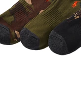 Polo Ralph Lauren Men's 3-Pk. Camo Pony Low Cut Socks