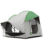 Outsunny Car Camping Tent with 3 Doors, 2000mm Waterproof, and