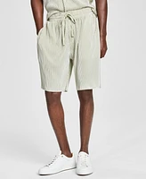 Tinsel Men's Plisse Drawstring 8-1/2" Shorts