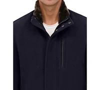 Cole Haan Men's Wool Plush Car Coat