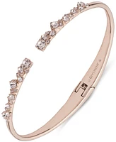 Givenchy Crystal Stone Cluster Hinge Bangle Bracelet