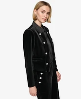 Karl Lagerfeld Paris Women's Collarless Open-Front Jacket