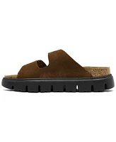 Papillio by Birkenstock Women's Arizona Chunky Suede Leather Platform Sandals from Finish Line