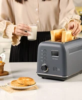 Buydeem Colorful Metal 2-Slice Automatic Toaster