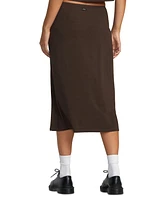 Rvca Juniors' Jenni Ribbed Midi Skirt