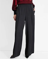 Dkny Women's High-Rise Wide-Leg Pintuck Pants