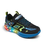 Skechers Little Boys Lights- Light Storm 3.0 Light-Up Adjustable Strap Closure Athletic Sneakers from Finish Line