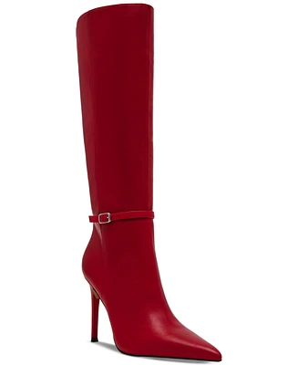 Steve Madden Women's Voca Wide-Calf Stiletto Tall Dress Boots
