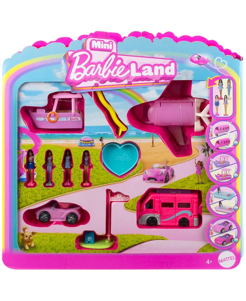 Barbie Mini BarbieLand 4-Pack Doll Vehicle Set - Multi