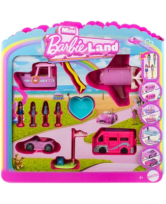 Barbie Mini BarbieLand 4-Pack Doll Vehicle Set