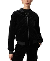 Sanctuary Women's Mona Quilted Velvet Bomber Jacket