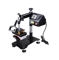 5 1/2" x 3" Digital Hat Cap Heat Press Machine Sublimation Transfer Steel Frame Swing Away