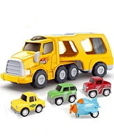 Cowin Truck Toys Set Carrier Vehicle Transport Truck