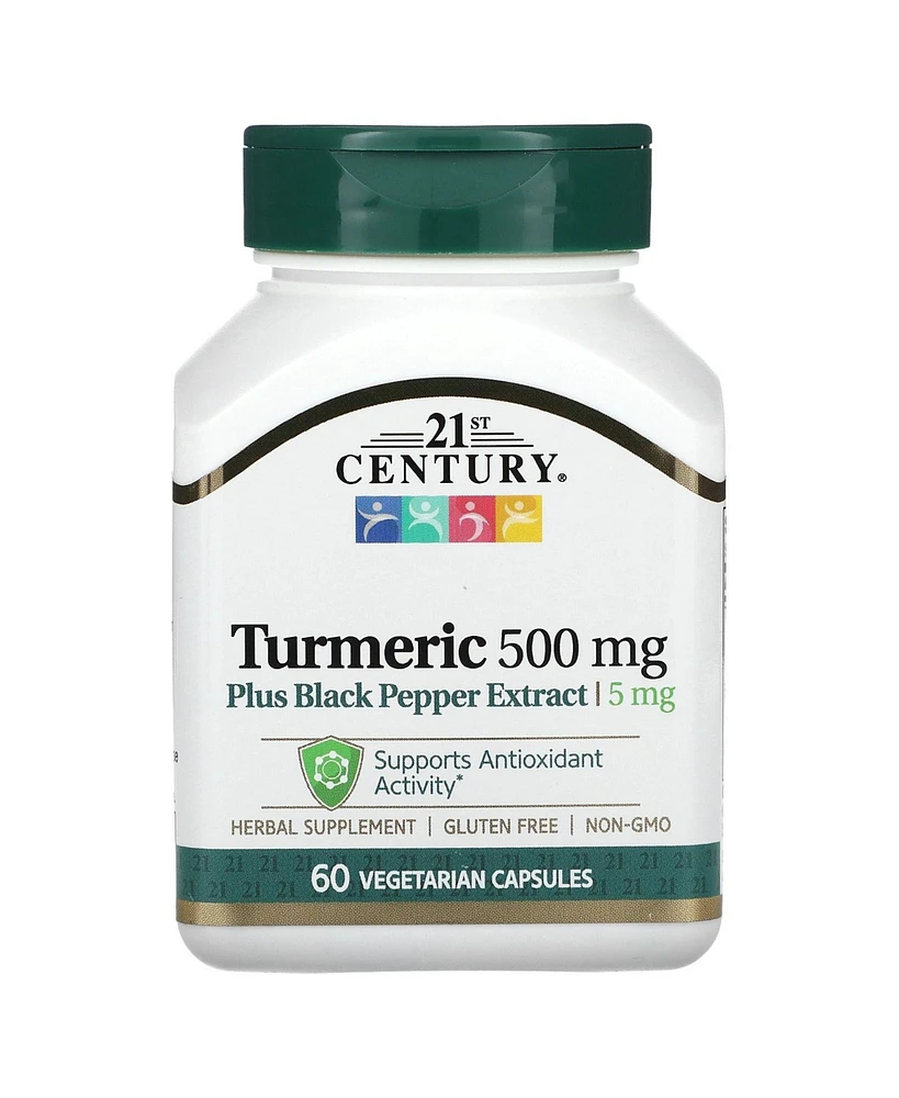 21st Century Turmeric Plus Black Pepper Extract 500 mg