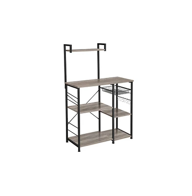 Slickblue Kitchen Storage Rack with Wire Basket