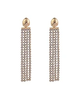 Laundry by Shelli Segal Rhinestone Chain Linear Earrings