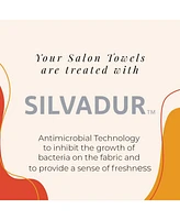 Arkwright Microfiber Salon Towels - Silvadur Treated (Black) (12/Pack)