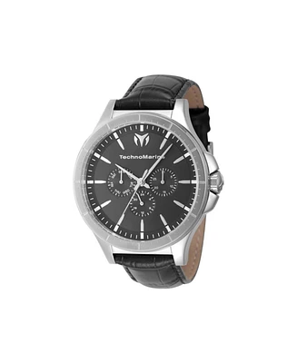 TechnoMarine Men's Tm-822026 MoonSun Quartz 3 Hand Charcoal Dial Watch