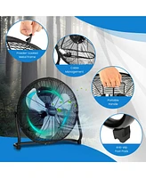 Sugift 3-Speed High Velocity Floor Fan with Adjustable Tilt Angle and Handle
