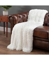 Chanasya Premium Wolf Faux-Fur Fuzzy Throw, 50" x 60"