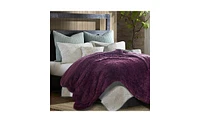 Chanasya Premium Solid Faux Long Fur Throw Blanket - Soft, Fuzzy For Bed or Couch 50" x 65” Rose Dust