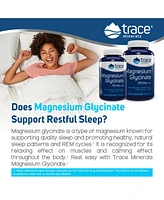 Trace Minerals Magnesium Glycinate Capsules | 120 mg Supports Normal Sleep, Calm Mood, and Maintains Normal Muscle, Liver, Bone & Nerve Function | 90