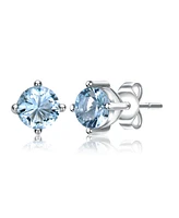 Gigigirl Sterling Silver Solitaire Stud Earrings