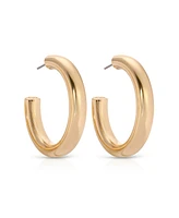 Ettika Medium Thick Classic Hoop Earrings