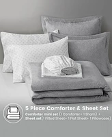 510 Design Camden Chambray 5-Piece.Comforter Set, Twin/Twin Xl