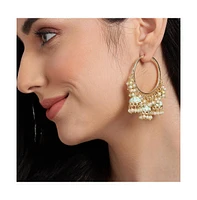 Sohi Women's Bell Hoop Earrings