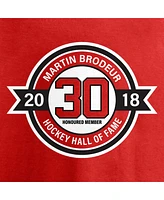 Fanatics Big Boys and Girls Martin Brodeur Red New Jersey Devils Hall of Fame T-Shirt