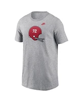 Nike Big Boys and Girls Heather Gray Alabama Crimson Tide Helmet T-Shirt