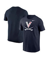 Nike Men's Navy Virginia Cavaliers Red White Hoo Logo T-Shirt