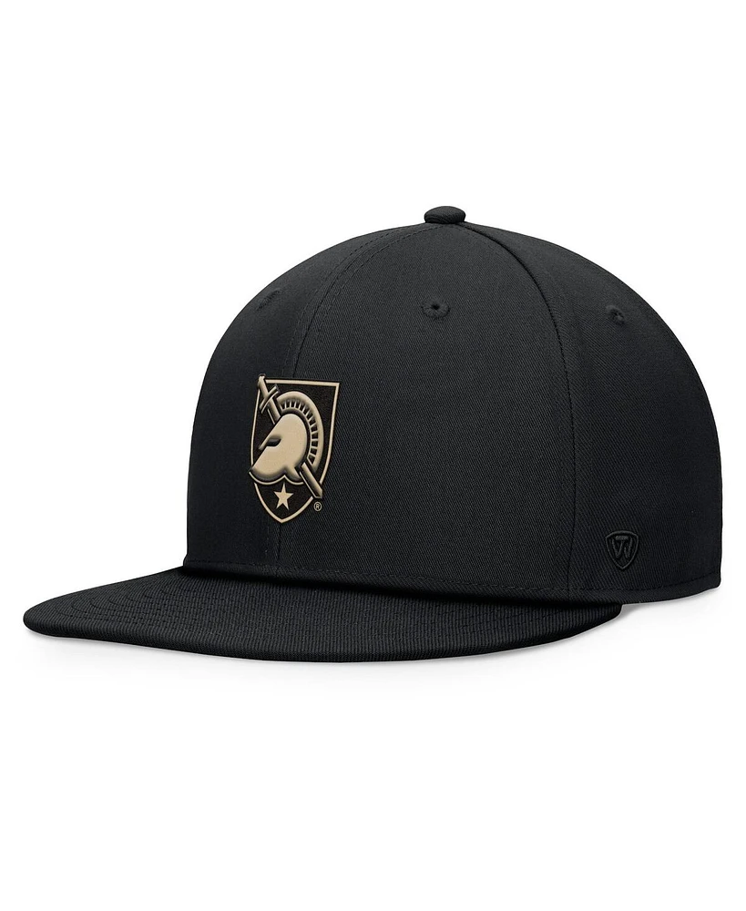 Top of the World Men's Black Army Black Knights Fundamental Snapback Hat