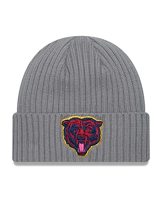 New Era Men's Gray Chicago Bears Color Pack Multi Cuffed Knit Hat