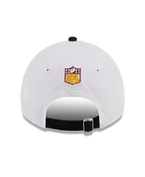 New Era Big Boys and Girls White/Black Washington Commanders 2023 Sideline 9TWENTY Adjustable Hat