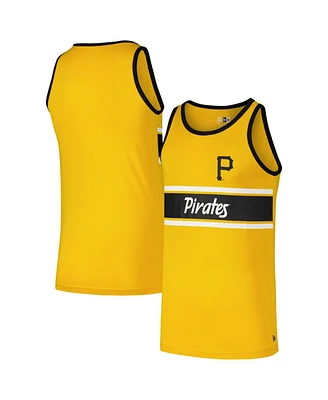 New Era Men's Gold Pittsburgh Pirates Jersey Ringer Tank Top