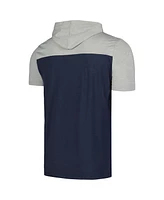 New Era Men's Navy Cleveland Guardians Active Brushed Hoodie T-Shirt