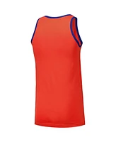 New Era Men's Orange York Mets Jersey Ringer Tank Top