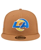 New Era Men's Tan Los Angeles Rams Color Pack 9FIFTY Snapback Hat with Side Patch