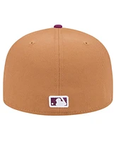 New Era Men's Brown/Purple Boston Red Sox Two-Tone Color Pack 59FIFTY Fitted Hat