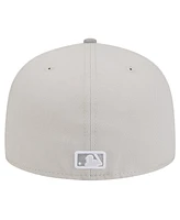 New Era Men's Khaki/Gray Oakland Athletics Two-Tone Color Pack 59FIFTY Fitted Hat