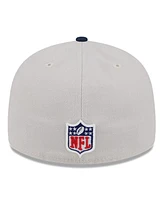 New Era Men's Stone/Navy Dallas Cowboys 2024 Sideline Historic Low Profile 59FIFTY Fitted Hat