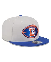 New Era Men's Stone/Royal Denver Broncos 2024 Sideline Historic 9FIFTY Snapback Hat