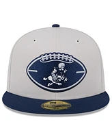 New Era Men's Stone/Navy Dallas Cowboys 2024 Sideline Historic 59FIFTY Fitted Hat