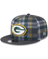 New Era Men's Gray Green Bay Packers 2024 Sideline Statement 9FIFTY Snapback Hat