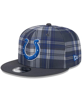 New Era Men's Gray Indianapolis Colts 2024 Sideline Statement 9FIFTY Snapback Hat